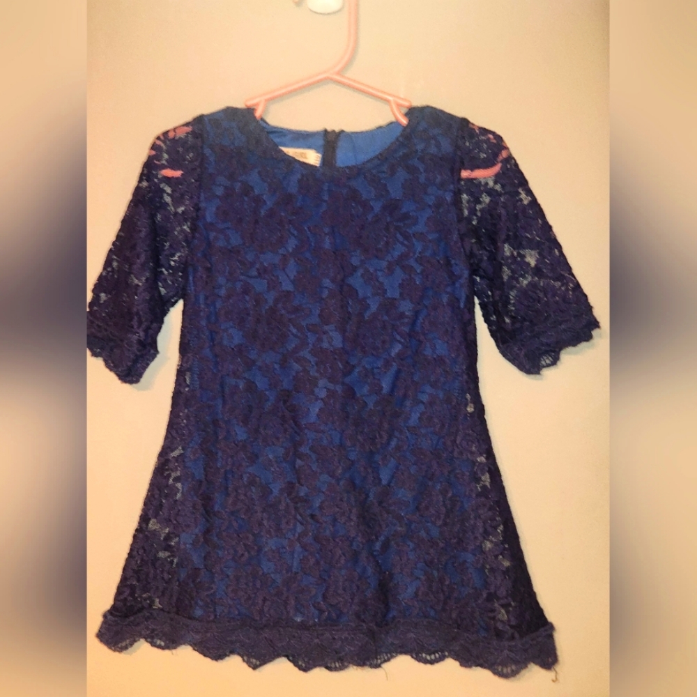 Girls Dark Blue Dress